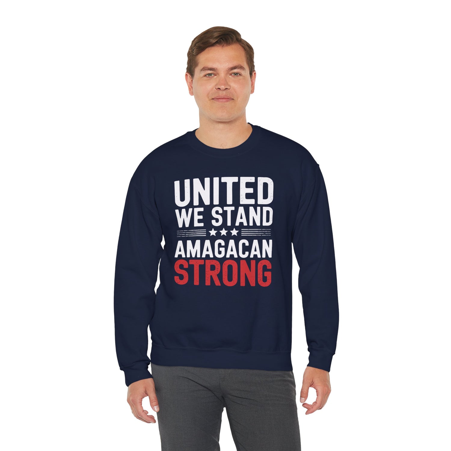 UNITED WE STAND AMAGACAN STRONG Unisex Heavy Blend™ Crewneck Sweatshirt