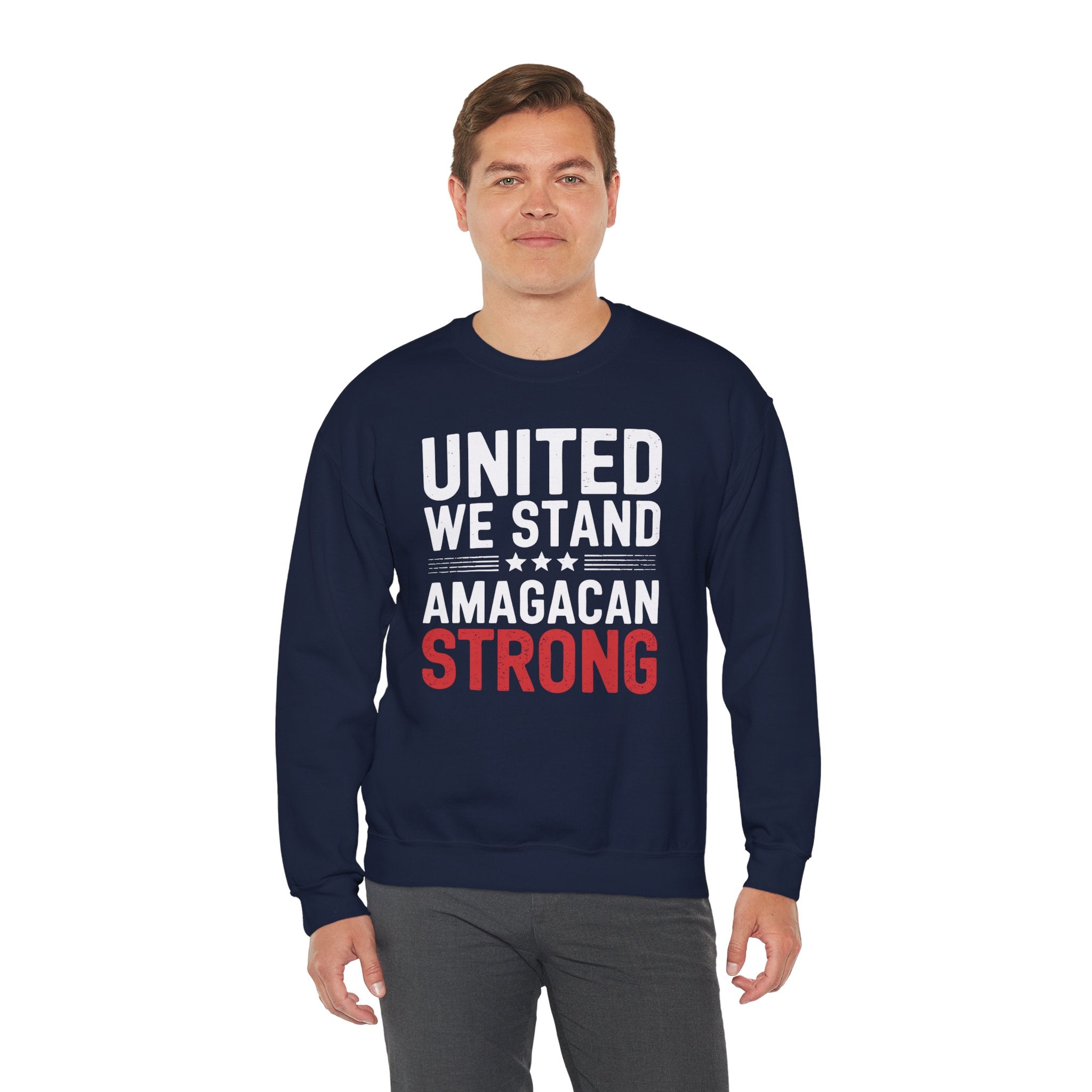 UNITED WE STAND AMAGACAN STRONG Unisex Heavy Blend™ Crewneck Sweatshirt