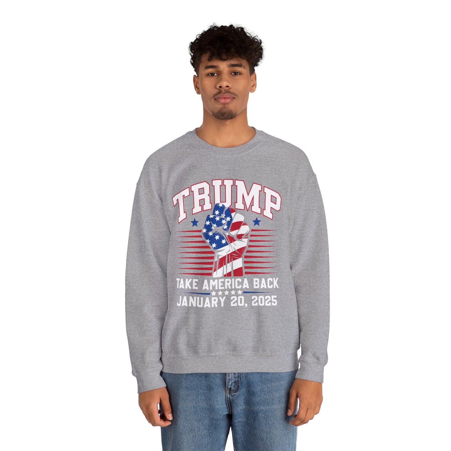 TRUMP TAKE AMERICA BACK JANUARY 2025 INAUGURATION Unisex Heavy Blend™ Crewneck Sweatshirt