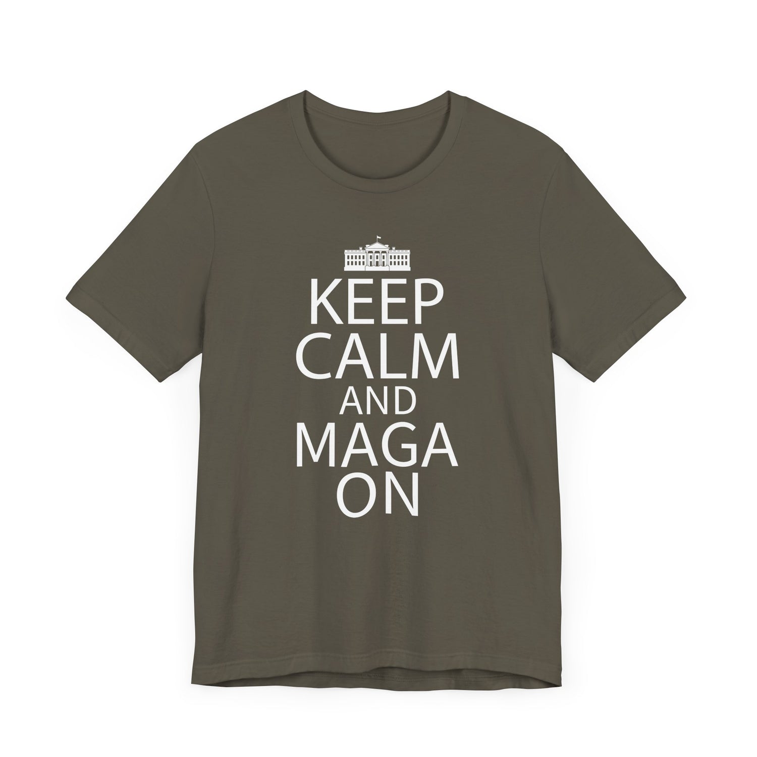 KEEP CALM MAGA ON Unisex Jersey Short Sleeve Tee