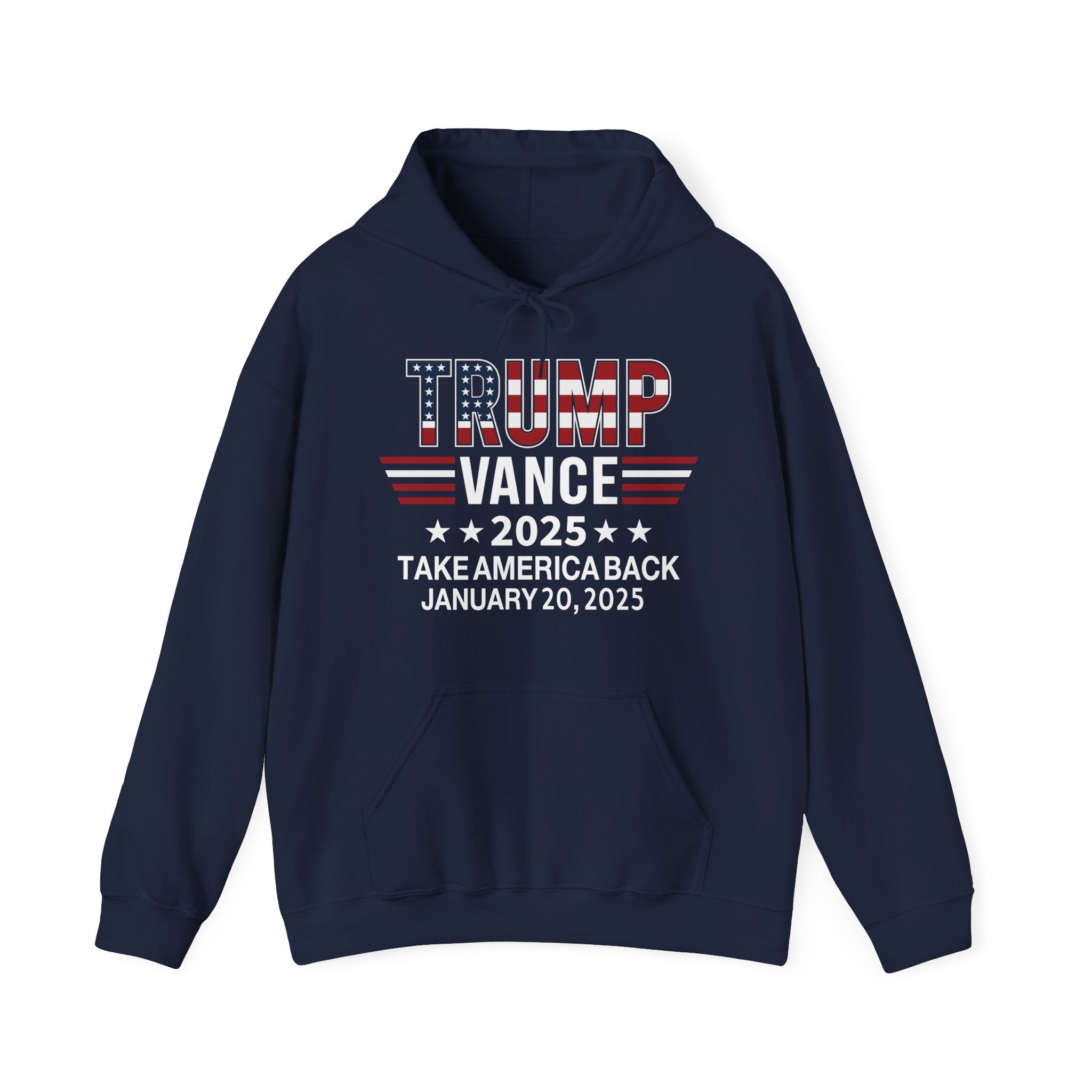 TRUMP VANCE TAKE AMERICA BACK 2025 INAUGURATION MEN WOMEN Unisex Heavy Blend™ Hooded Sweatshirt