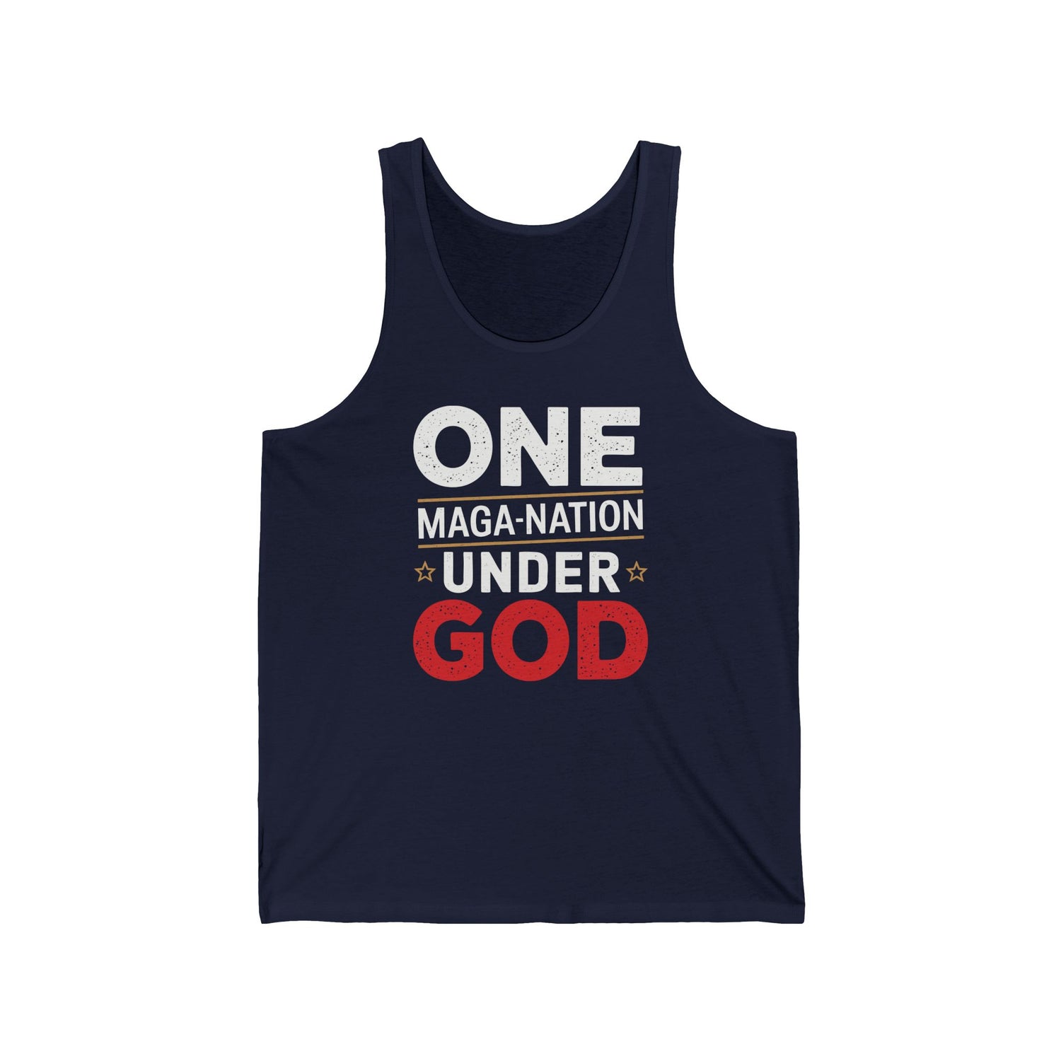 ONE MAGA NATION UNDER GOD Unisex Jersey Tank