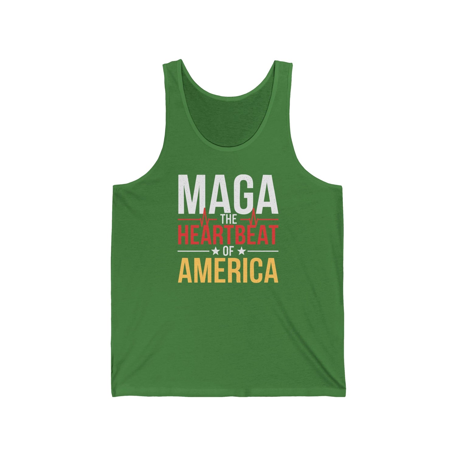 MAGA-THE HEARTBEAT OF AMERICA Unisex Jersey Tank