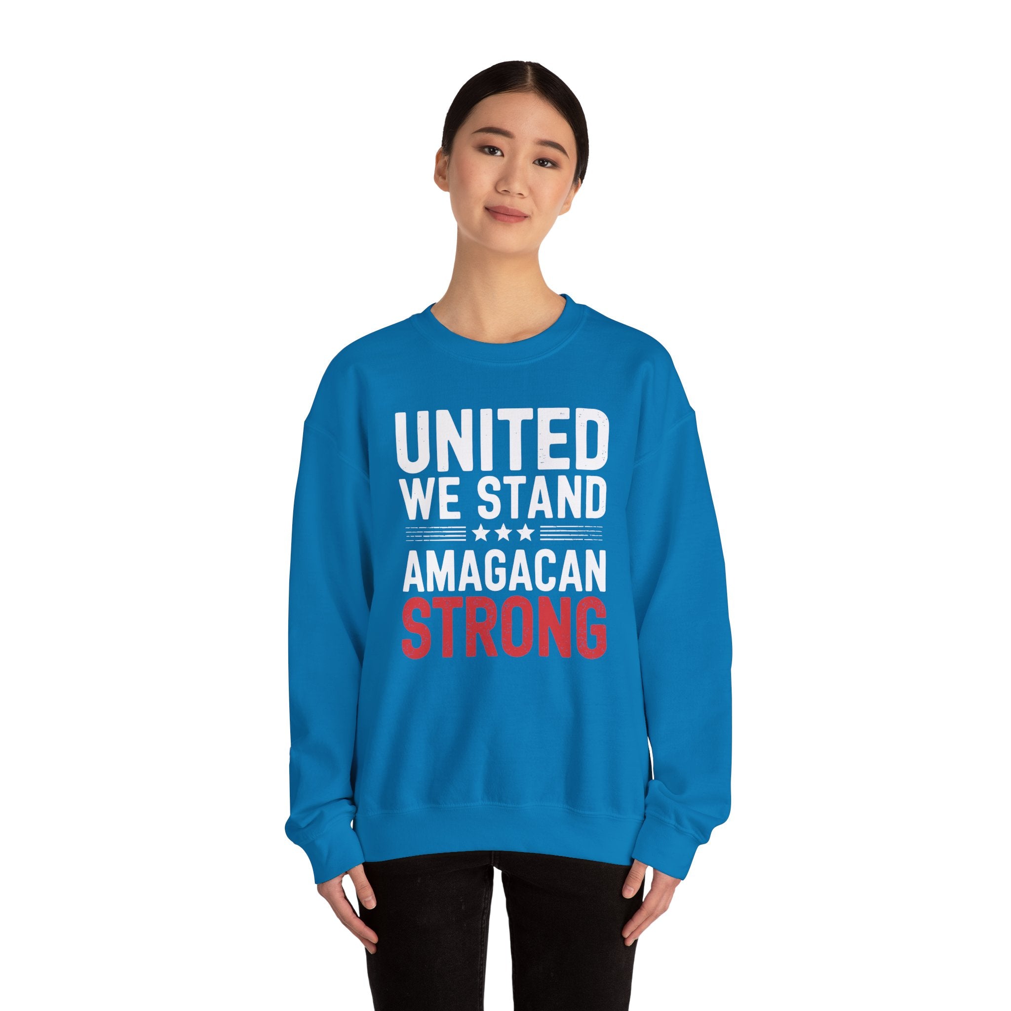 UNITED WE STAND AMAGACAN STRONG Unisex Heavy Blend™ Crewneck Sweatshirt