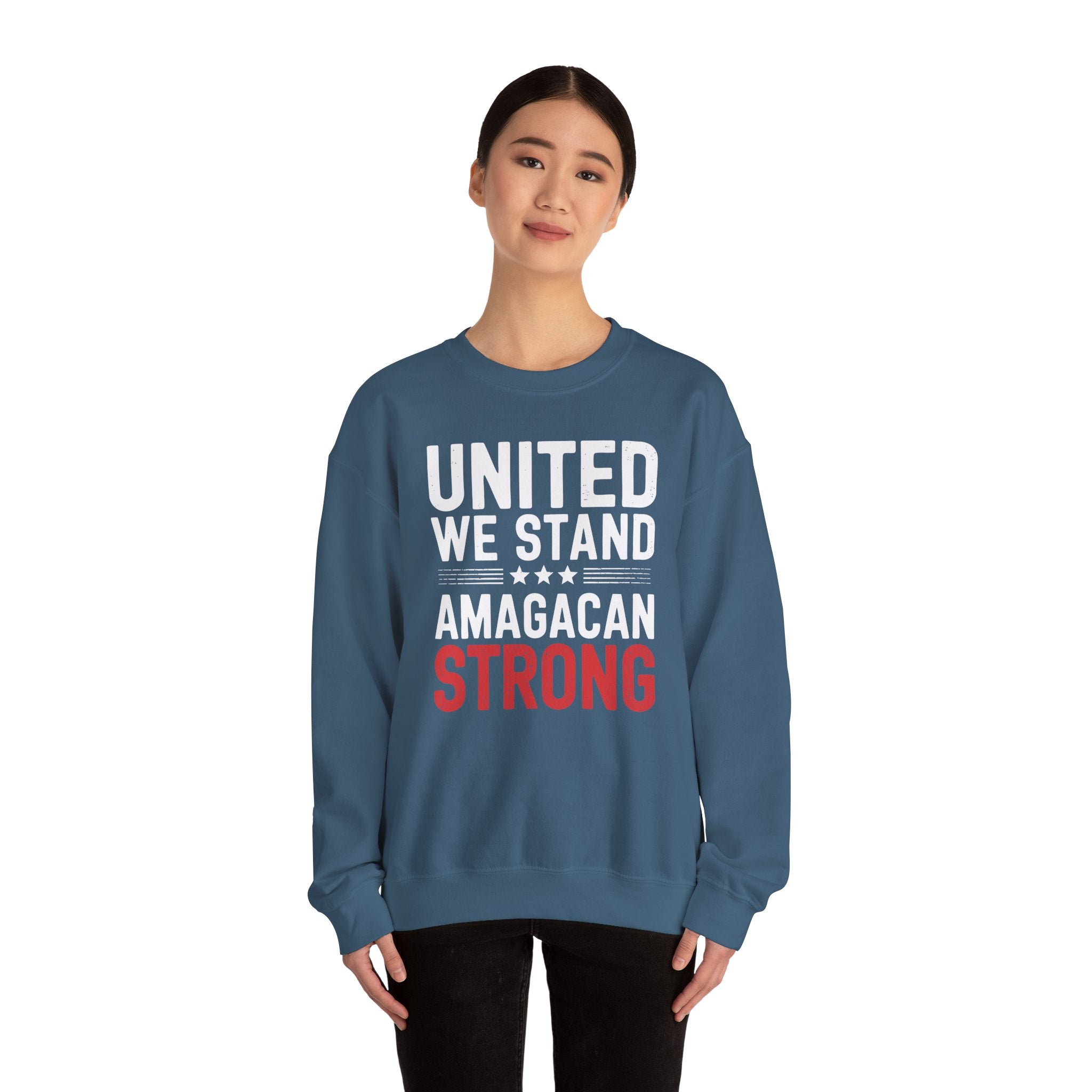 UNITED WE STAND AMAGACAN STRONG Unisex Heavy Blend™ Crewneck Sweatshirt