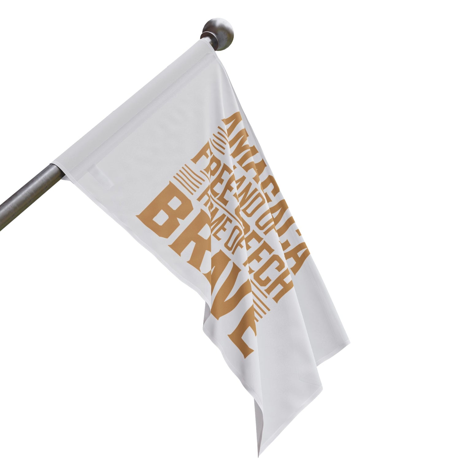 AMAGACA-LAND OF FREE-SPEECH AND HOME OF THE BRAVE Flag