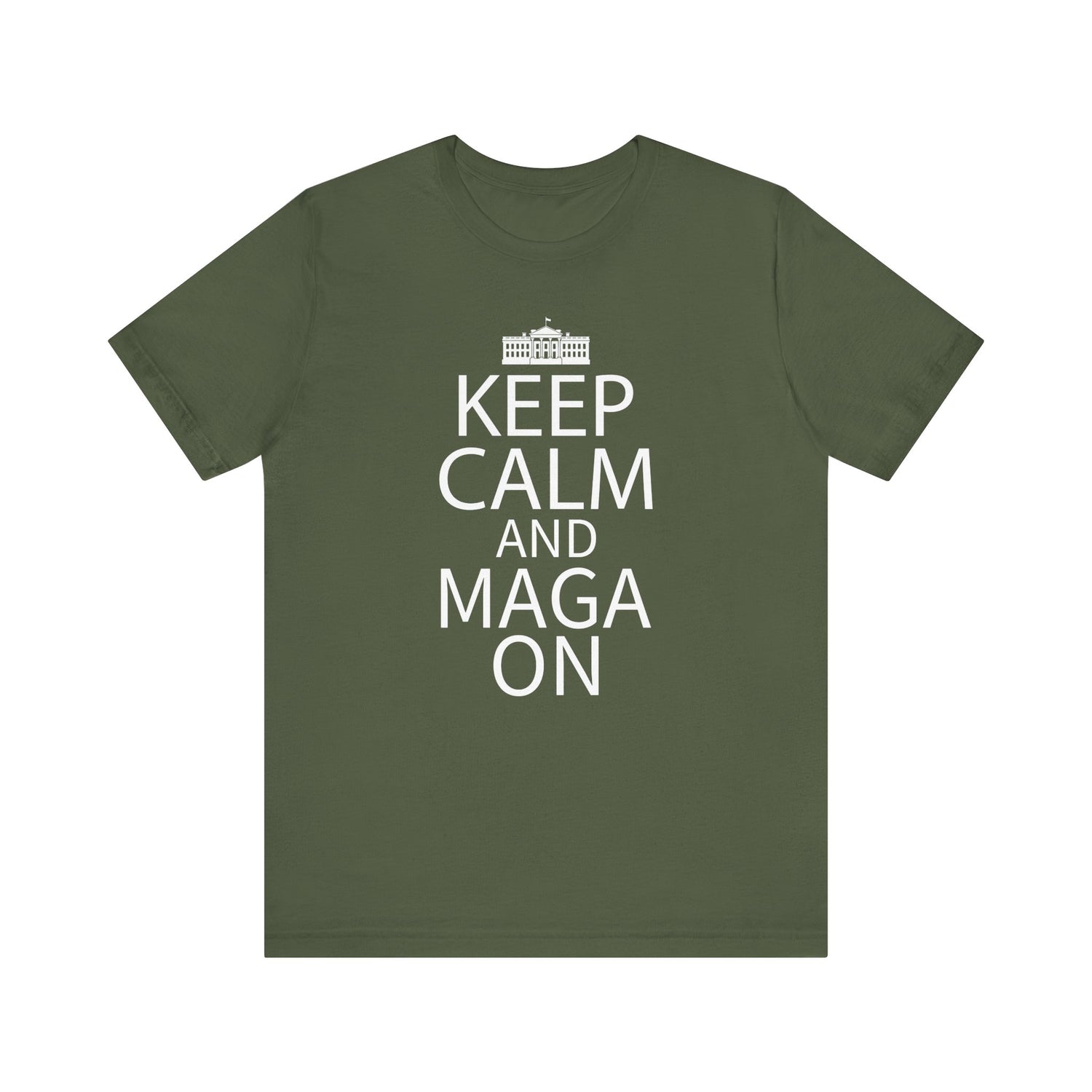 KEEP CALM MAGA ON Unisex Jersey Short Sleeve Tee