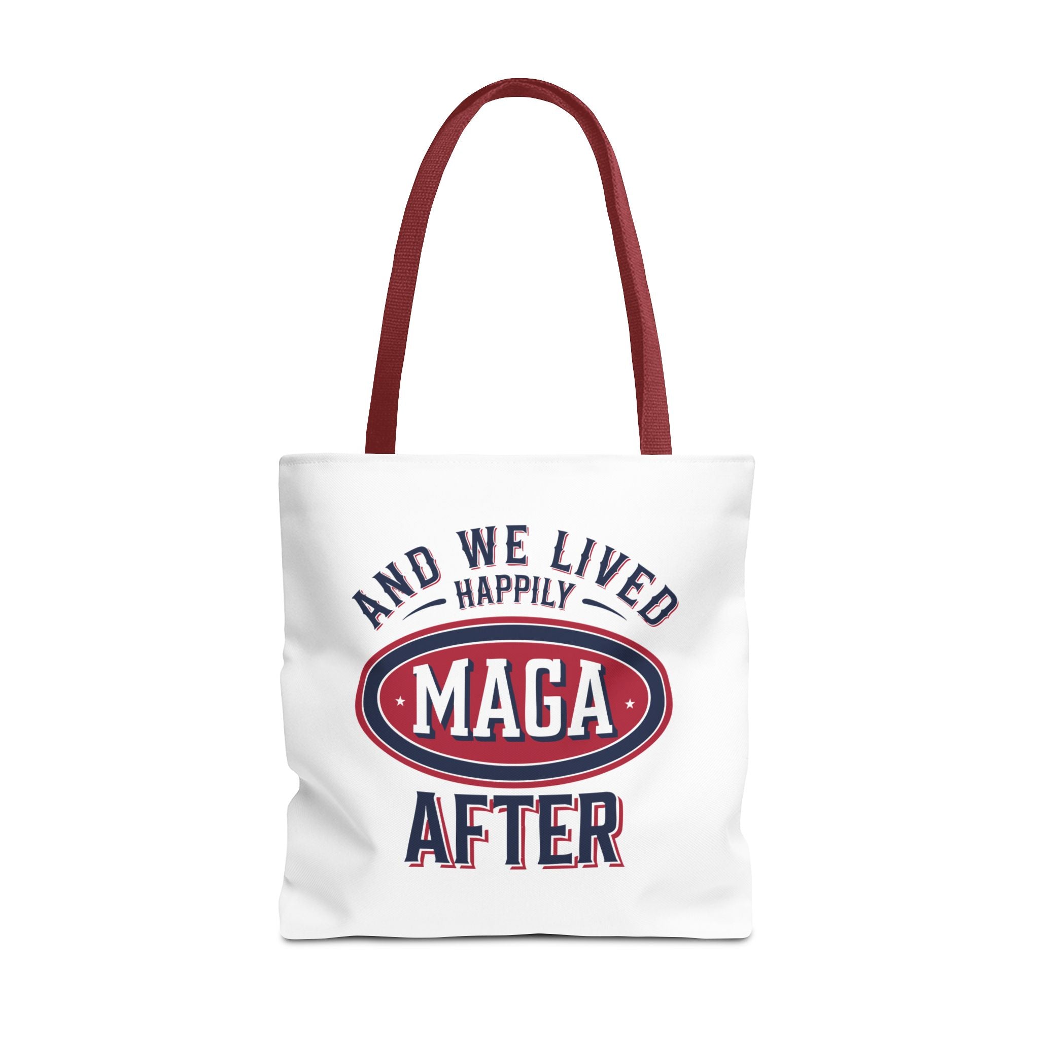 AND WE LIVED HAPPILY MAGA AFTER Tote Bag (AOP)