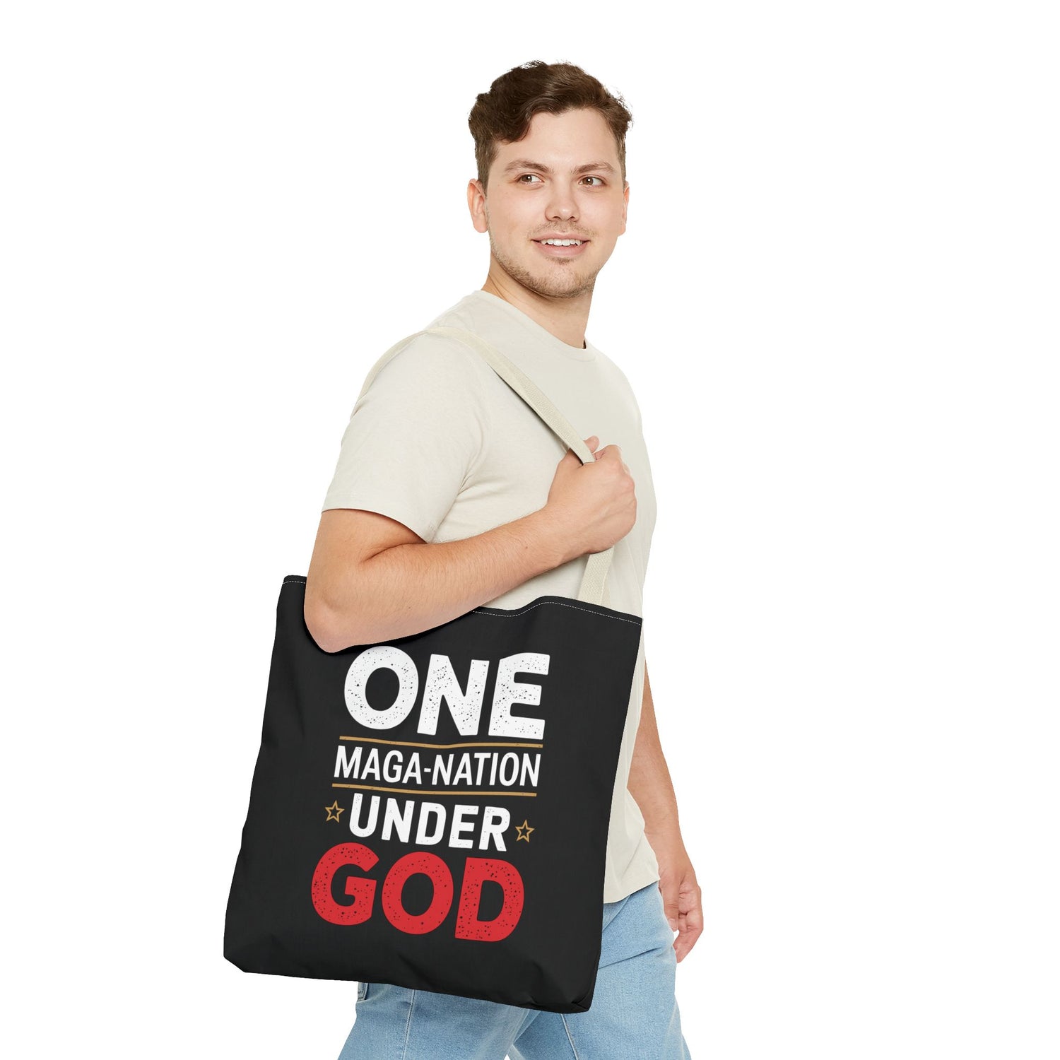 ONE-MAGA NATION UNDER GOD Tote Bag (AOP)