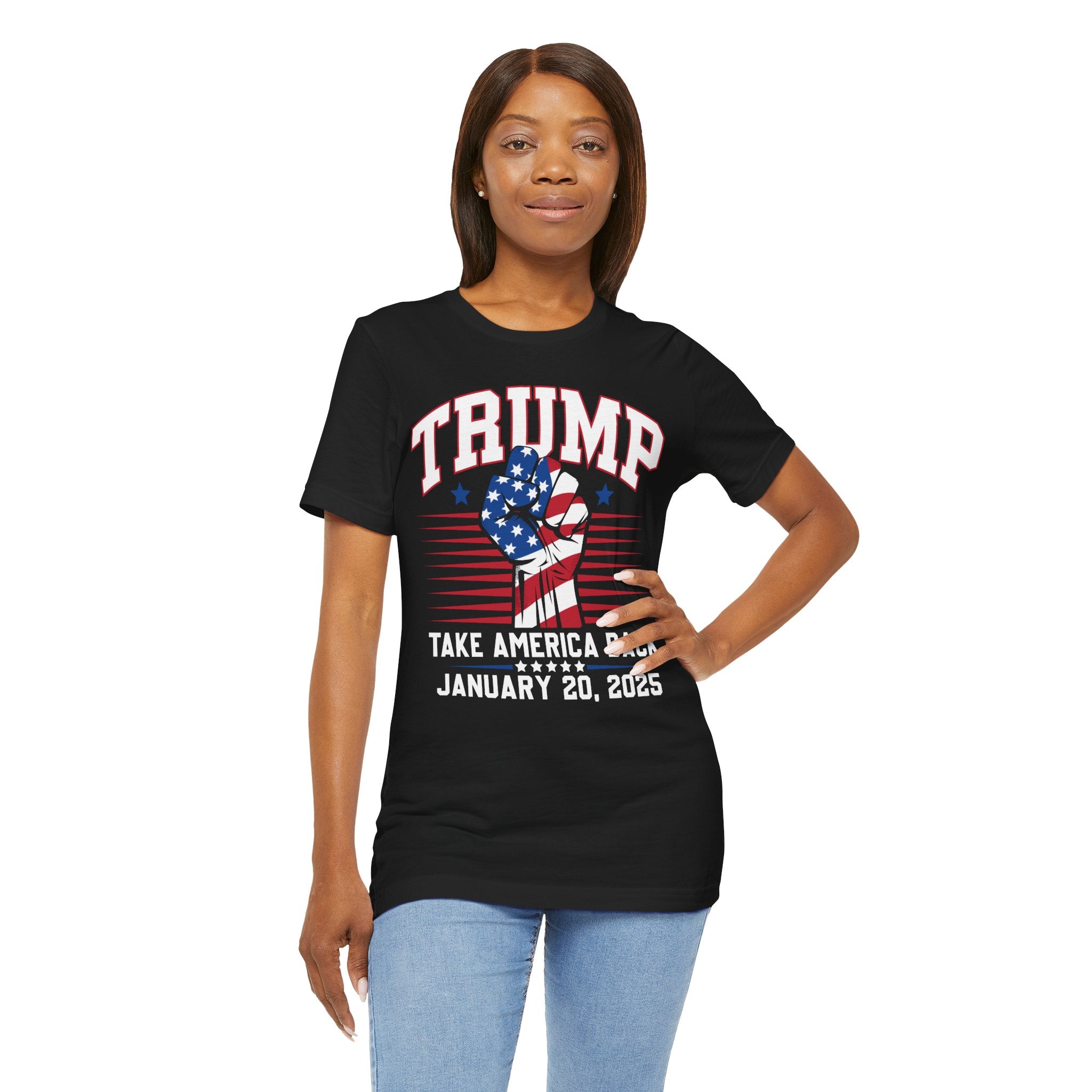 TRUMP TAKE AMERICA BACK JANUARY 20 2025 COMMEMORATIVE INAUGURATION Unisex Jersey Short Sleeve Tee