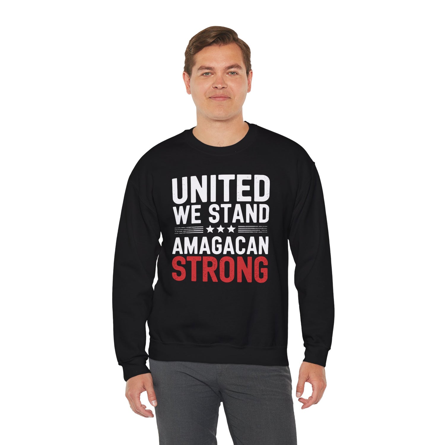 UNITED WE STAND AMAGACAN STRONG Unisex Heavy Blend™ Crewneck Sweatshirt