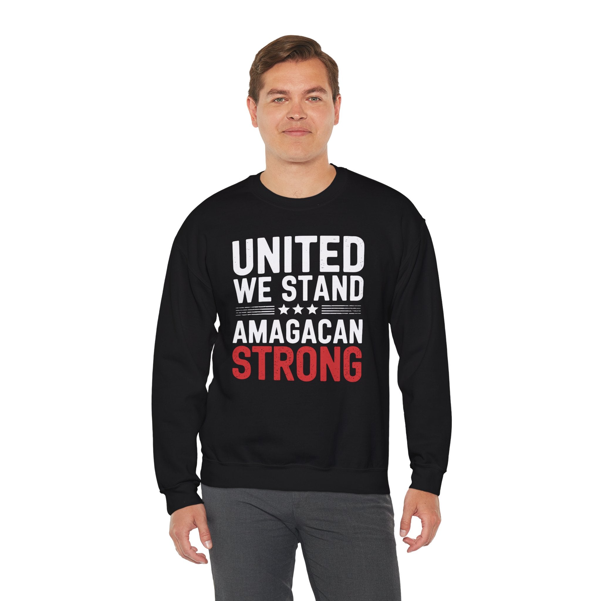 UNITED WE STAND AMAGACAN STRONG Unisex Heavy Blend™ Crewneck Sweatshirt