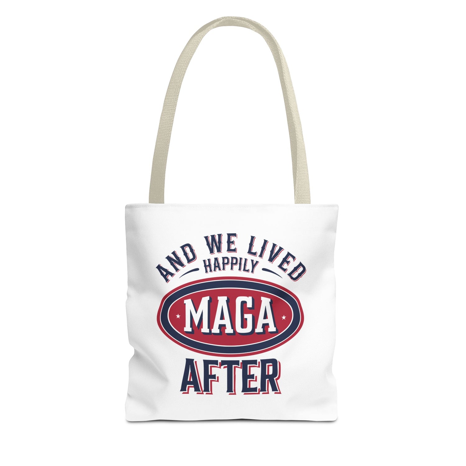 AND WE LIVED HAPPILY MAGA AFTER Tote Bag (AOP)