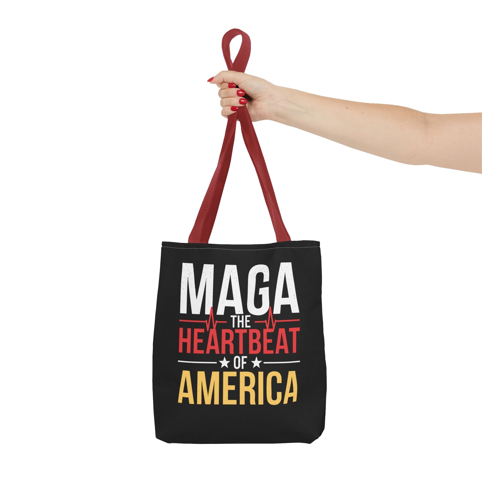 MAGA THE HEARTBEAT OF AMERICA Tote Bag (AOP)