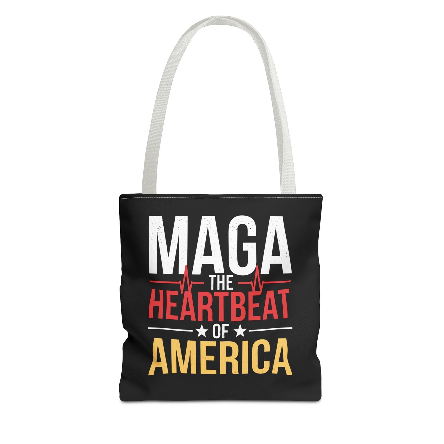 MAGA THE HEARTBEAT OF AMERICA Tote Bag (AOP)