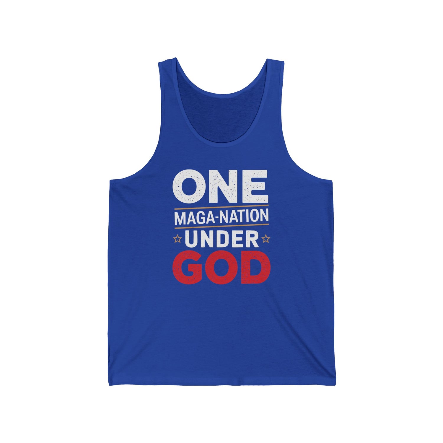 ONE MAGA NATION UNDER GOD Unisex Jersey Tank