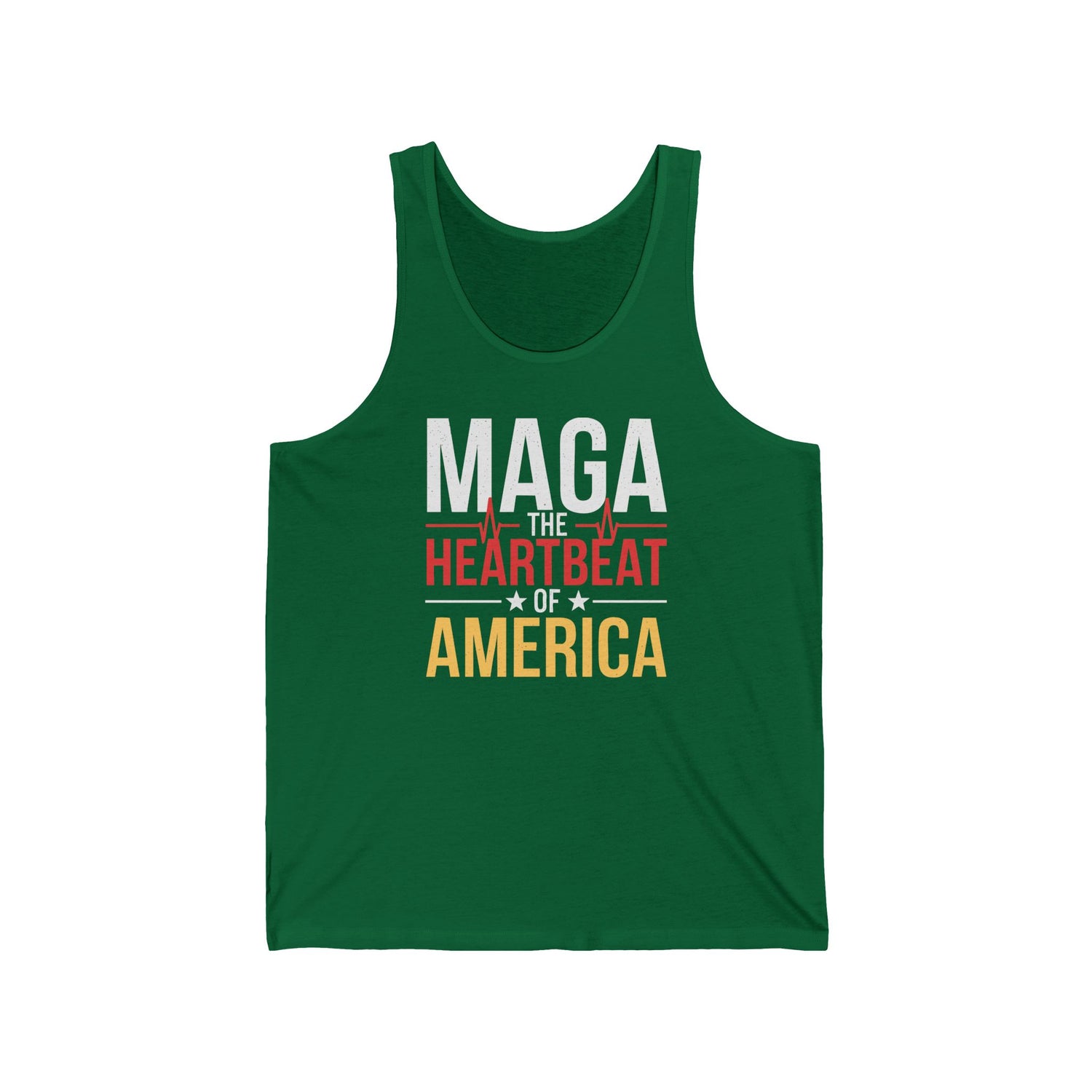 MAGA-THE HEARTBEAT OF AMERICA Unisex Jersey Tank