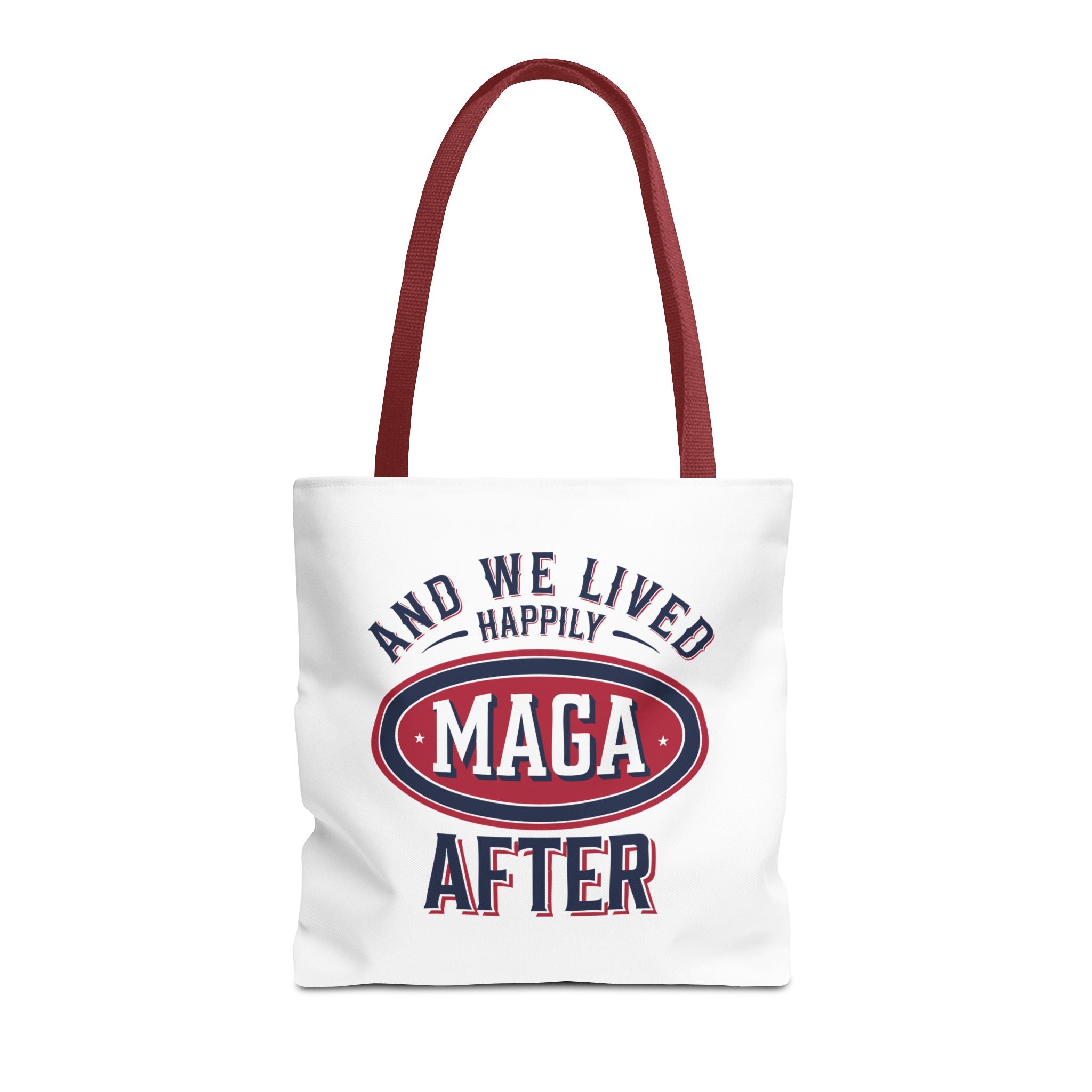 AND WE LIVED HAPPILY MAGA AFTER Tote Bag (AOP)