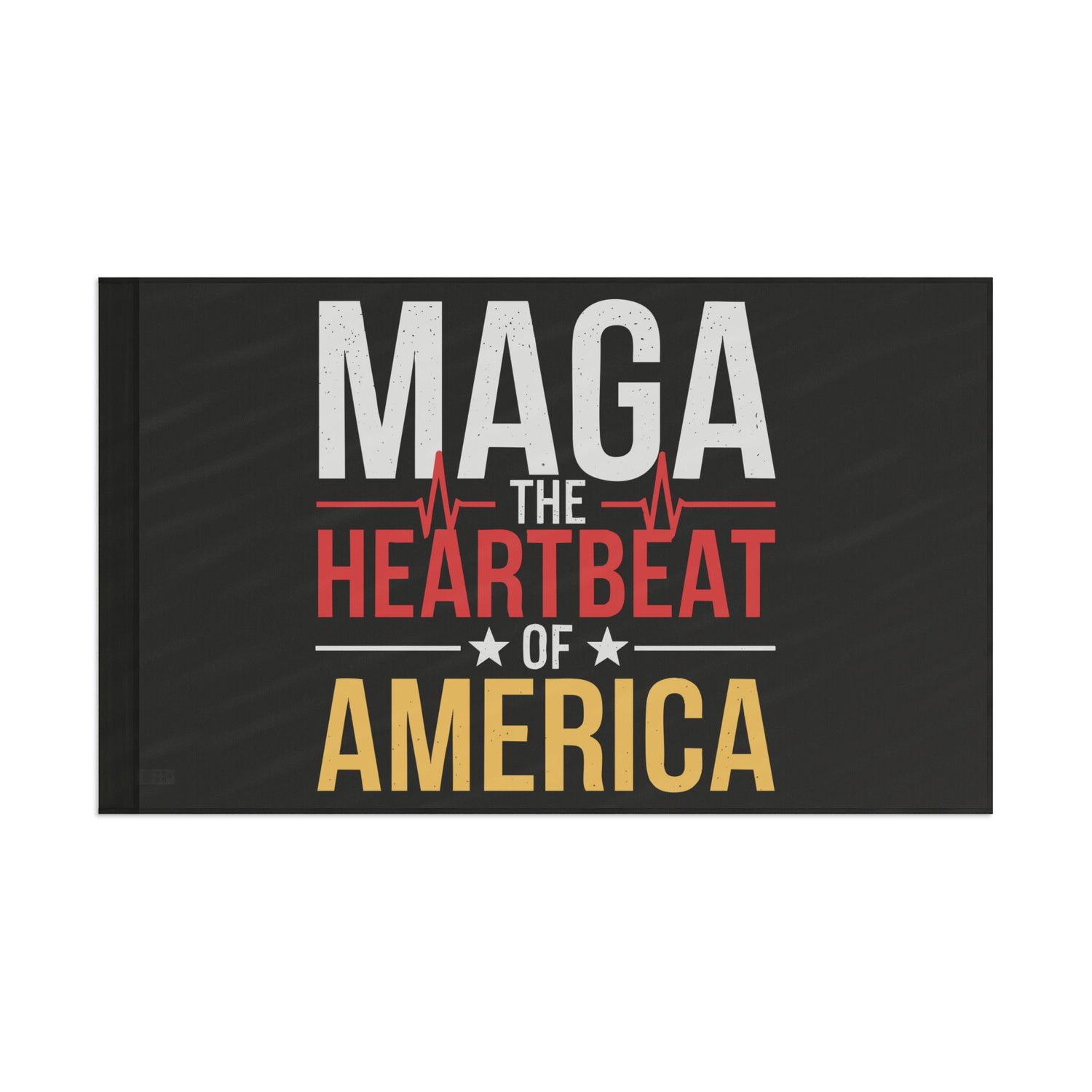 MAGA THE HEARTBEAT OF AMERICAN Flag