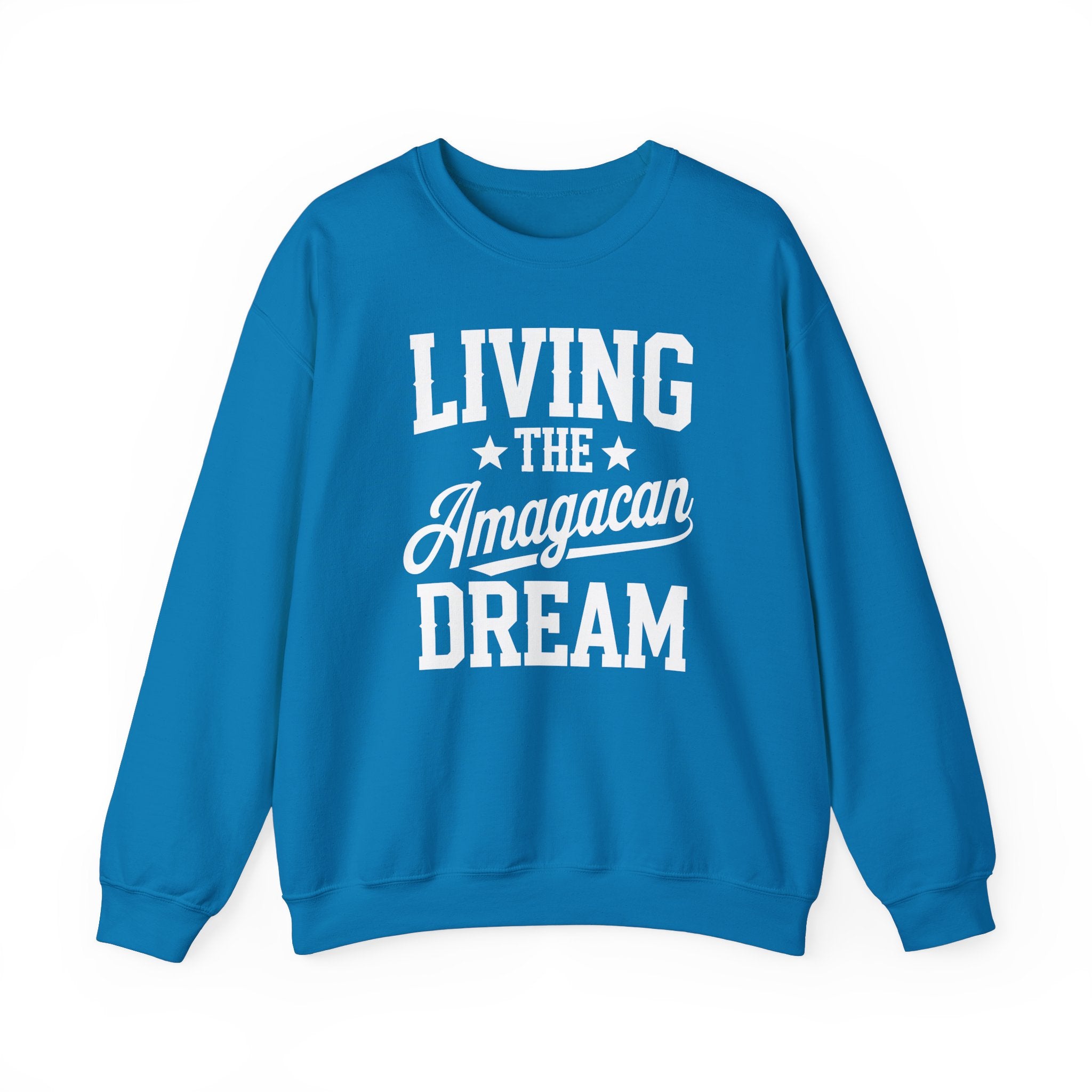 LIVING THE AMAGACAN DREAM-Unisex Heavy Blend™ Crewneck Sweatshirt