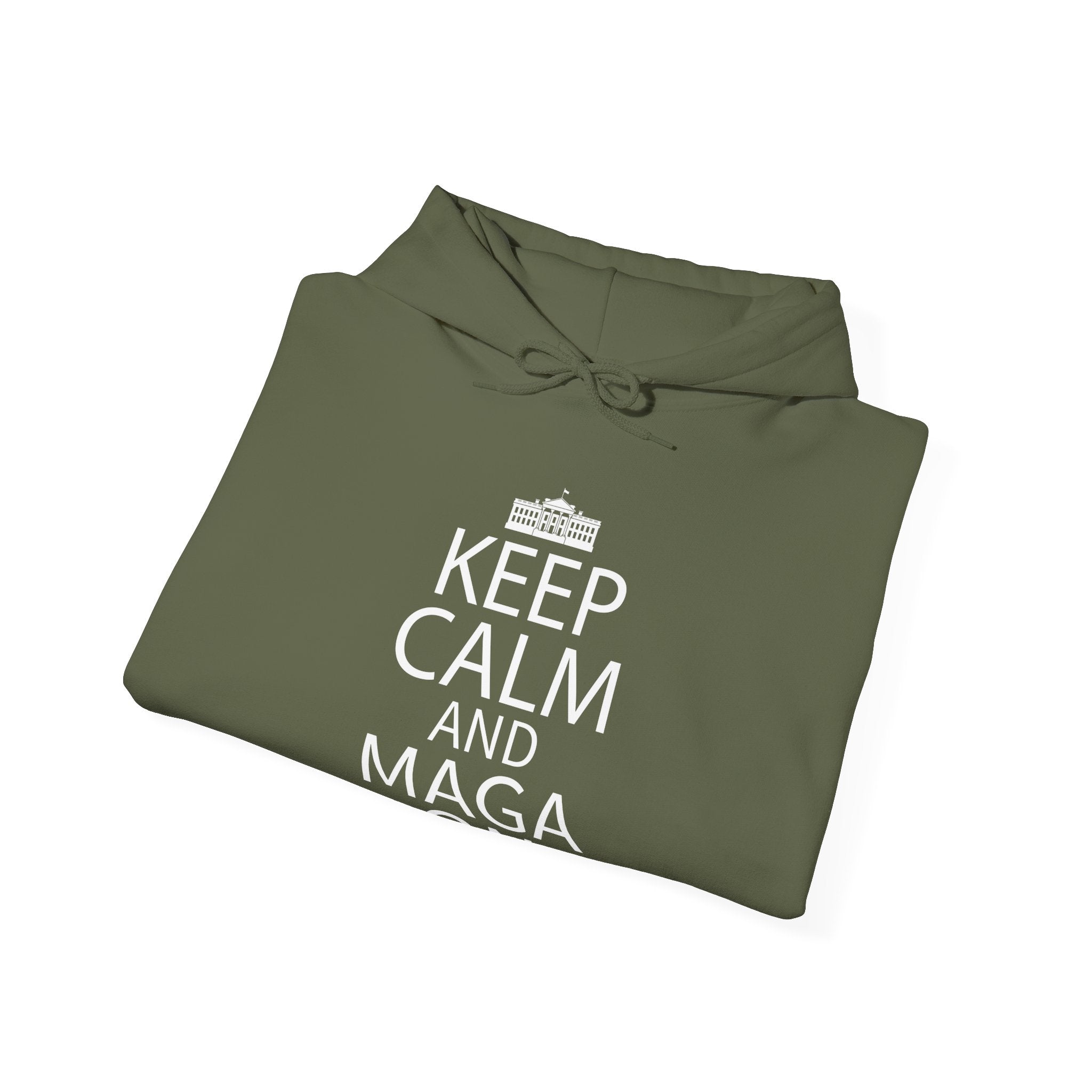 Keep Calm and MAGA On Cozy Heavy Blend Unisex Men Women Hoody