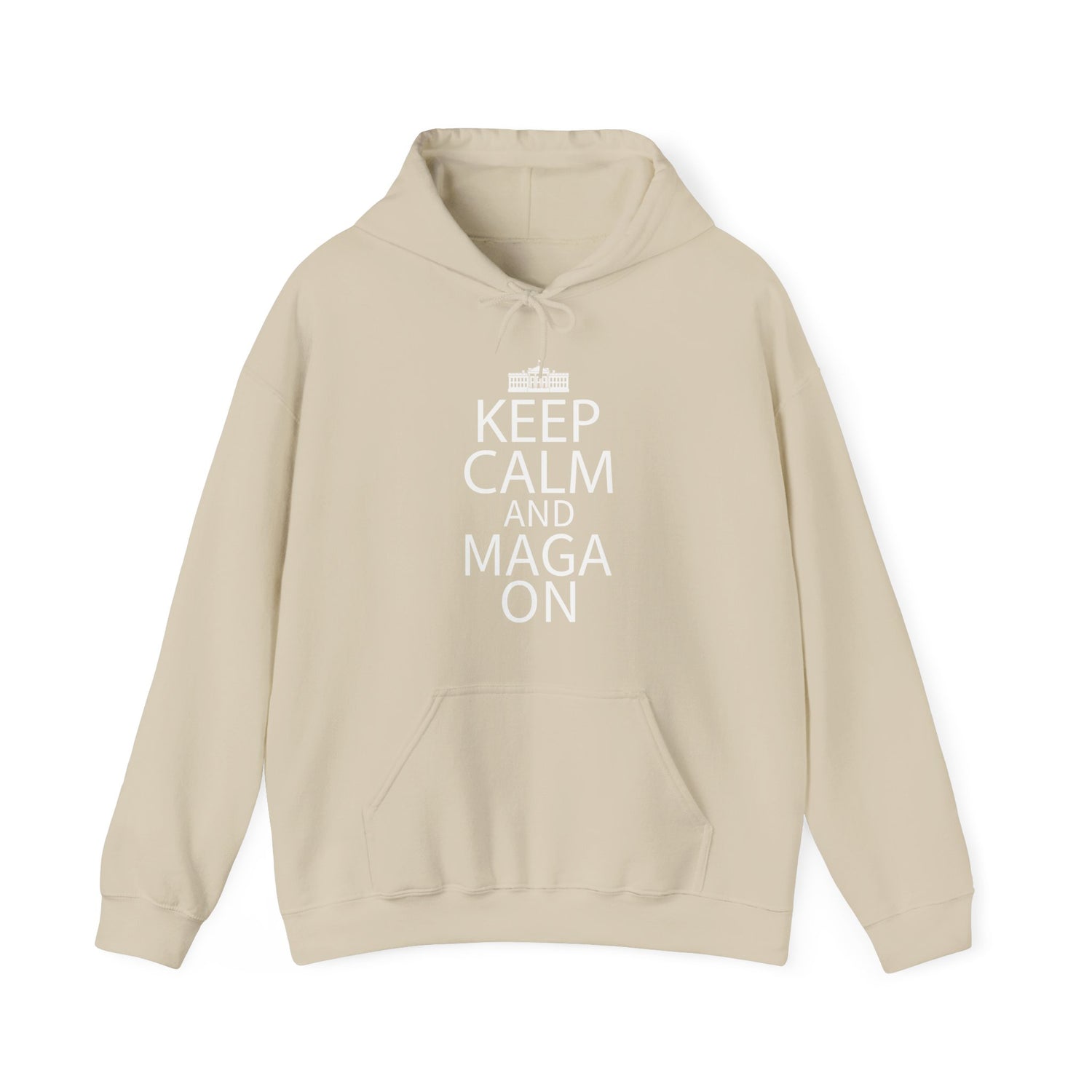 Keep Calm and MAGA On Cozy Heavy Blend Unisex Men Women Hoody