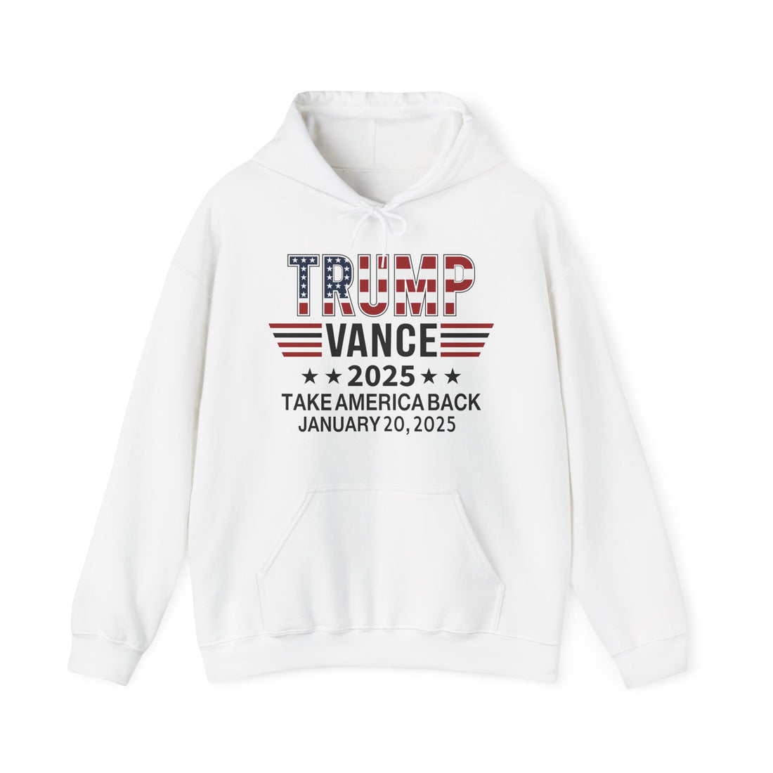 TRUMP VANCE TAKE AMERICA BACK 2025 INAUGURATION MEN WOMEN Unisex Heavy Blend™ Hooded Sweatshirt