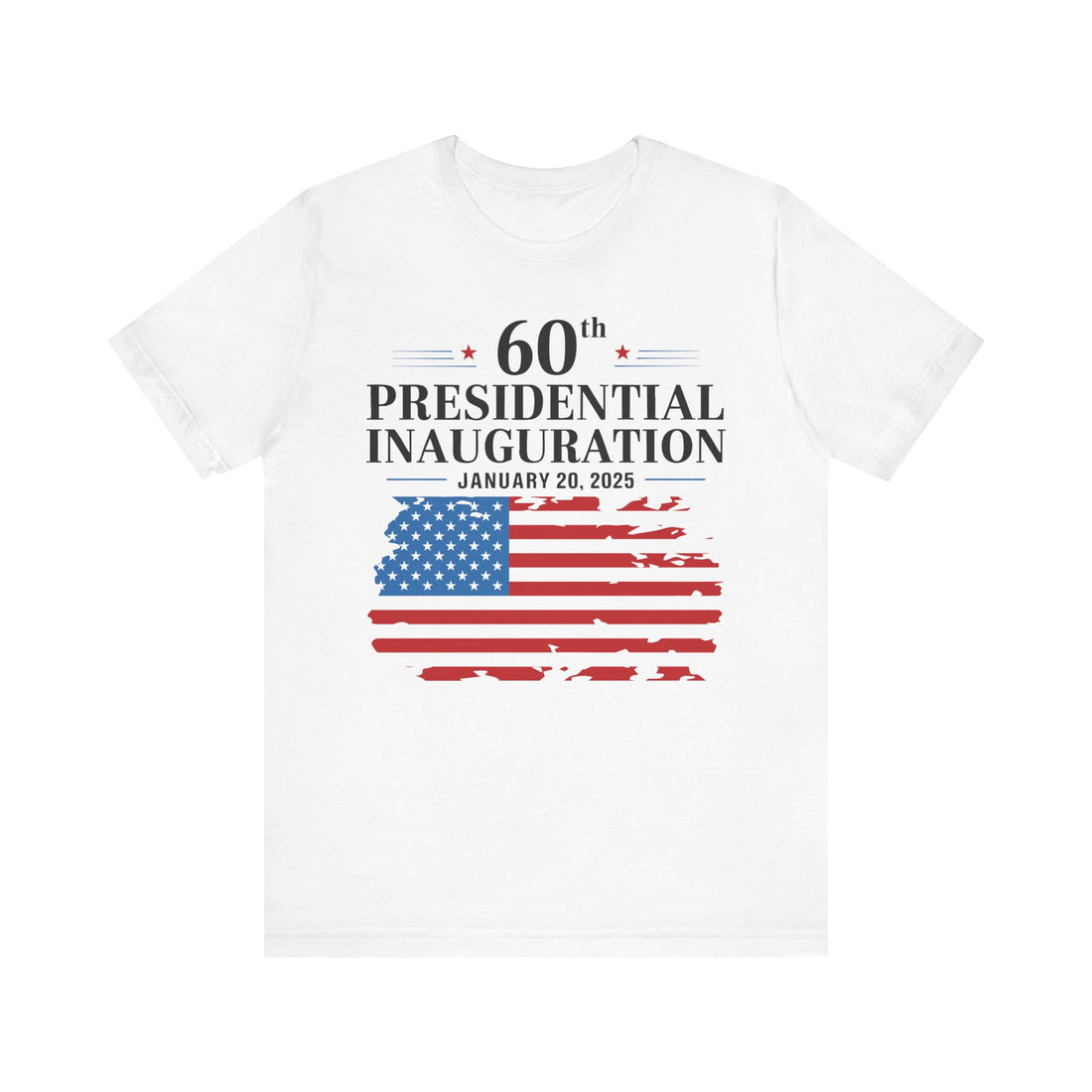 TRUMP VANCE 60TH PRESIDENTIAL INAUGURATION COMMEMORATIVE Unisex Jersey Short Sleeve Tee