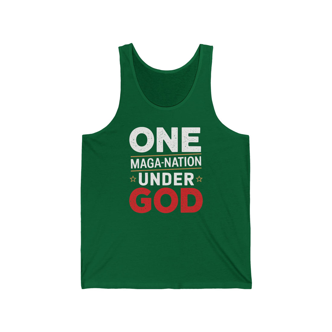 ONE MAGA NATION UNDER GOD Unisex Jersey Tank