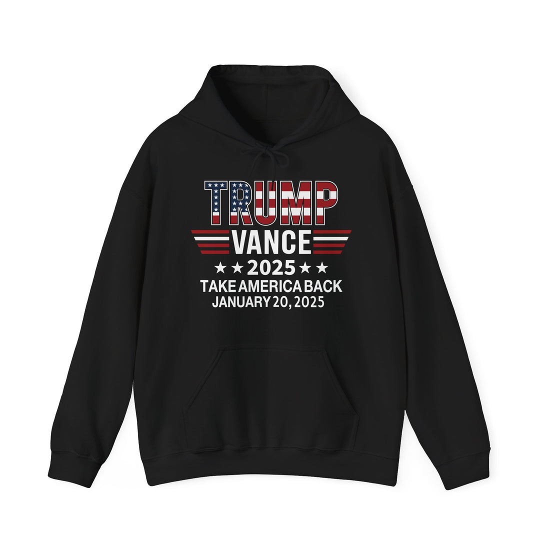 TRUMP VANCE TAKE AMERICA BACK 2025 INAUGURATION MEN WOMEN Unisex Heavy Blend™ Hooded Sweatshirt
