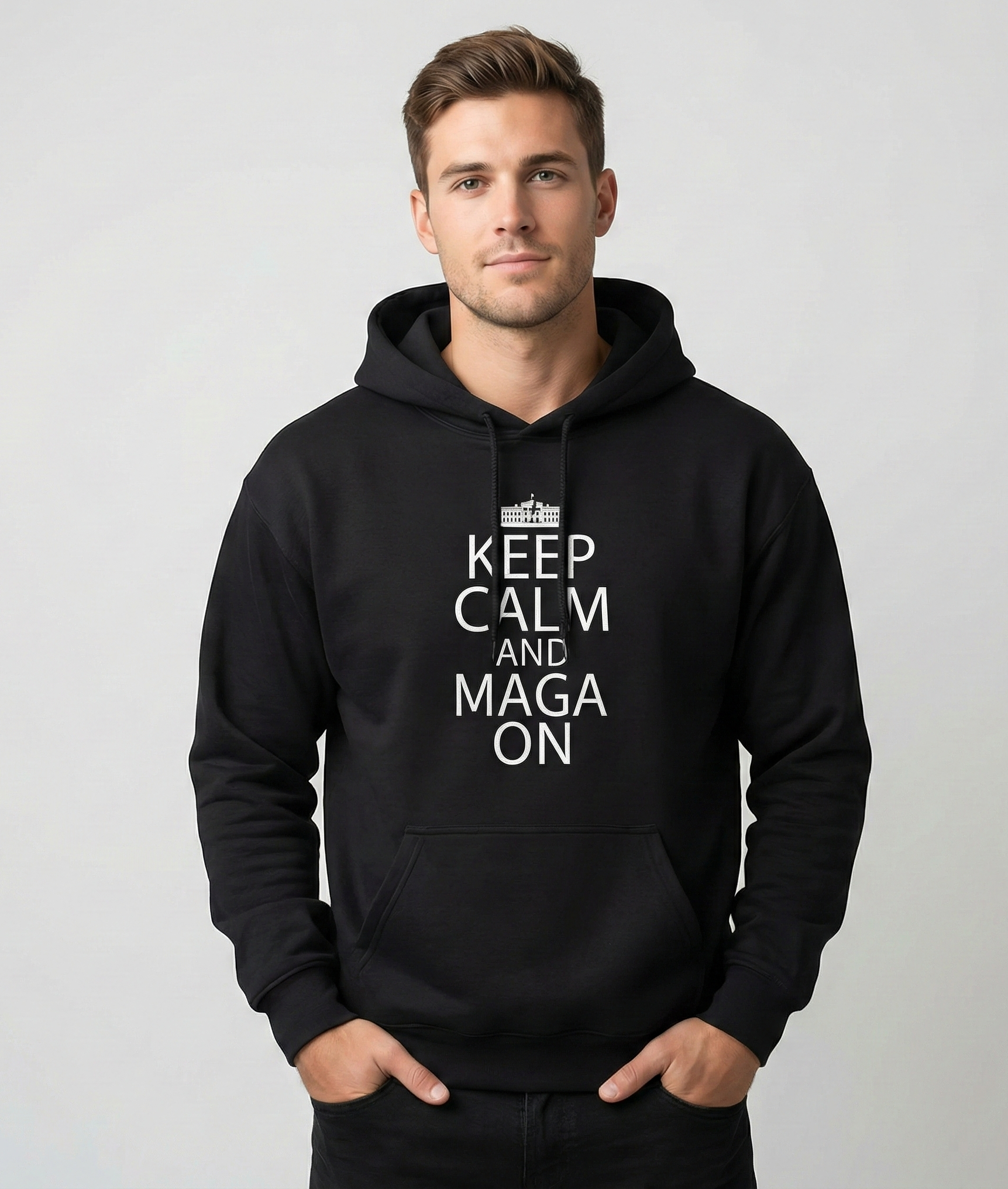 KEEP CALM MAGA ON Men&