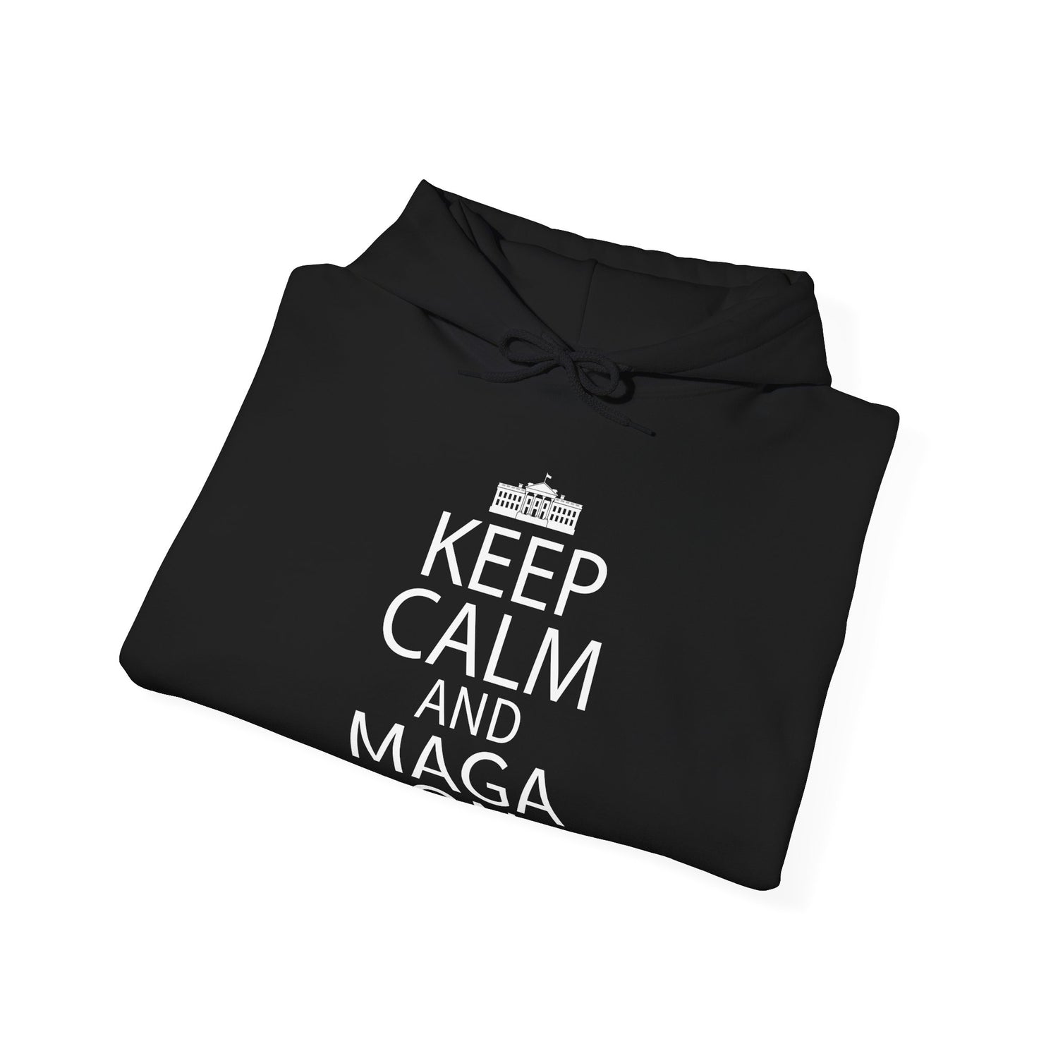 Keep Calm and MAGA On Cozy Heavy Blend Unisex Men Women Hoody