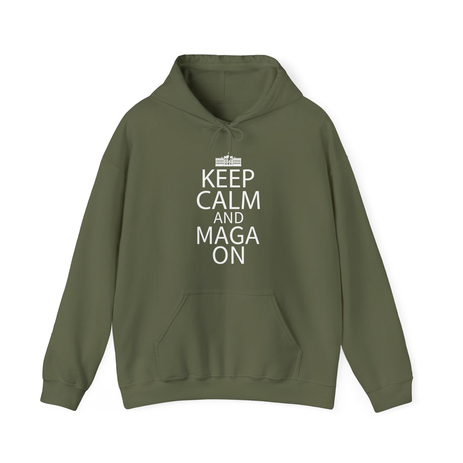Keep Calm and MAGA On Cozy Heavy Blend Unisex Men Women Hoody