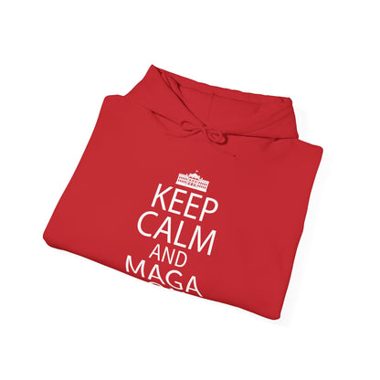 Keep Calm and MAGA On Cozy Heavy Blend Unisex Men Women Hoody